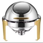 Couvercle enroulable rond 6,5L or et argent vue 3