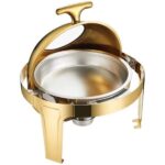 Bouteille ronde à bouchon roulant 6,5L dorée vue 4