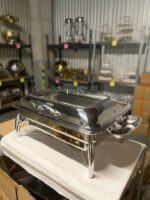 Buffet chauffant hydraulique 9L argenté vue complète