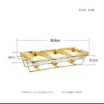 Modèle de table doré 3x1,5L détail couvercle