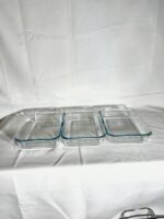 Modèle de table argenté 3x1,5L vue du dessus