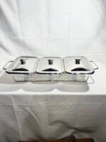 Modèle de table argenté 3x1,5L détail couvercle