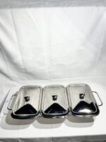 Modèle de table argenté 3x1,5L vue ensemble