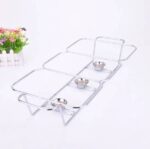 Modèle de table argenté 3x1,5L vue latérale