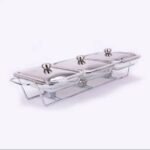 Modèle de table argenté 3x1,5L vue arrière
