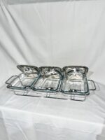 Modèle de table argenté 3x1,5L vue finale