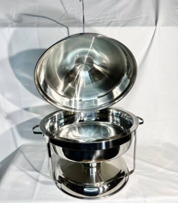 Couvercle suspendu 9L argenté pour buffet chauffant